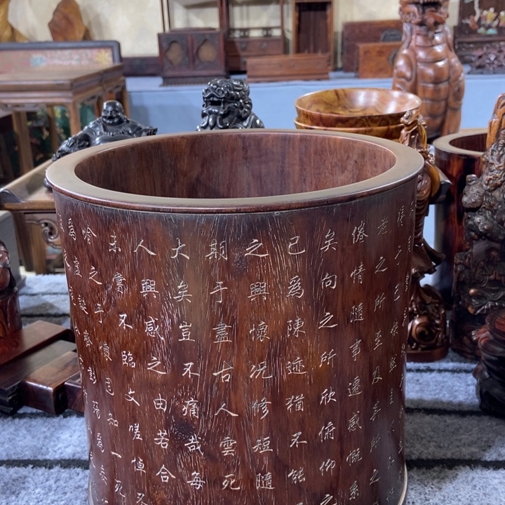 老***方贡木笔筒一个一个。