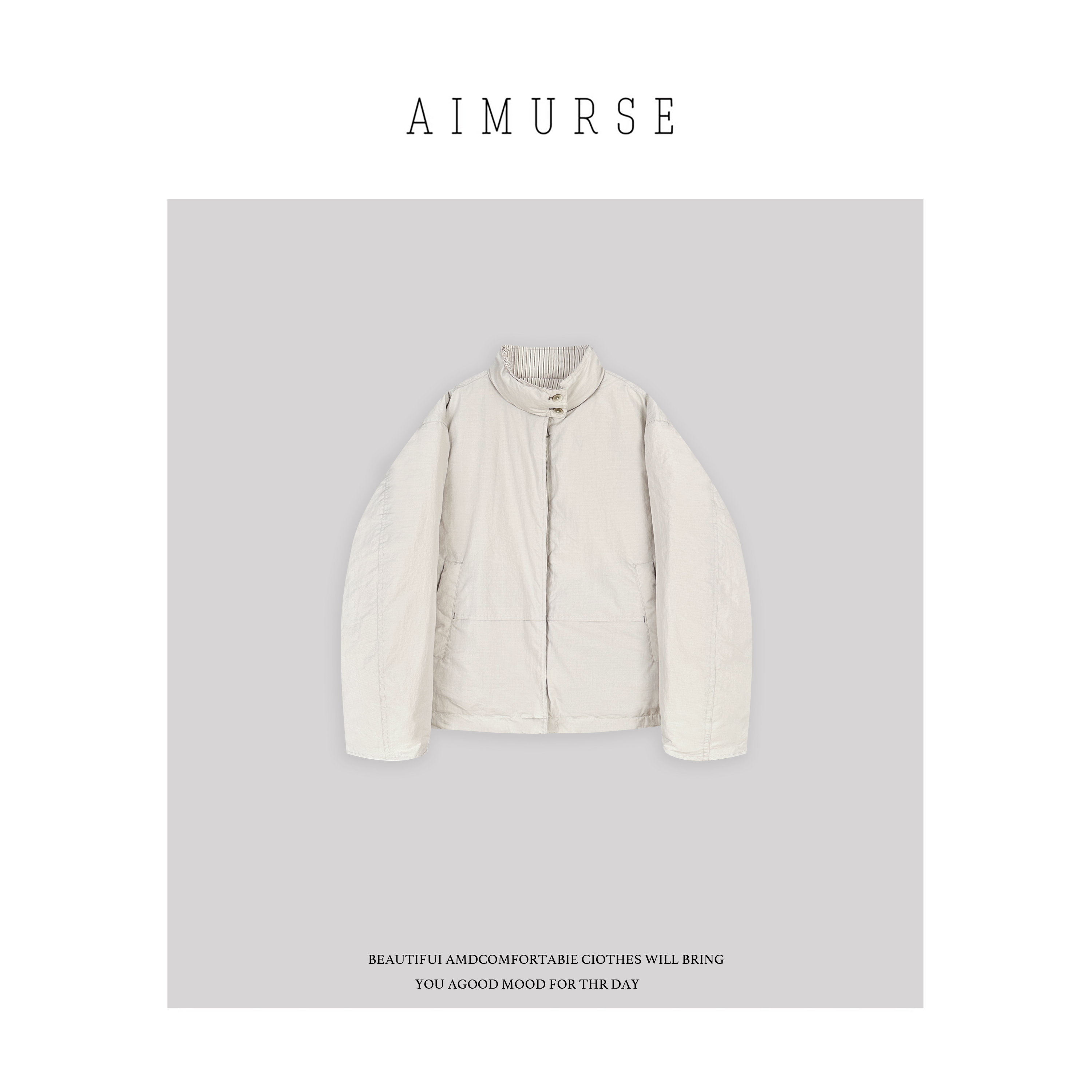 AIMURSE 【暖冬松弛】小众设计师 冬季简约保暖百搭羽绒服 AM70233