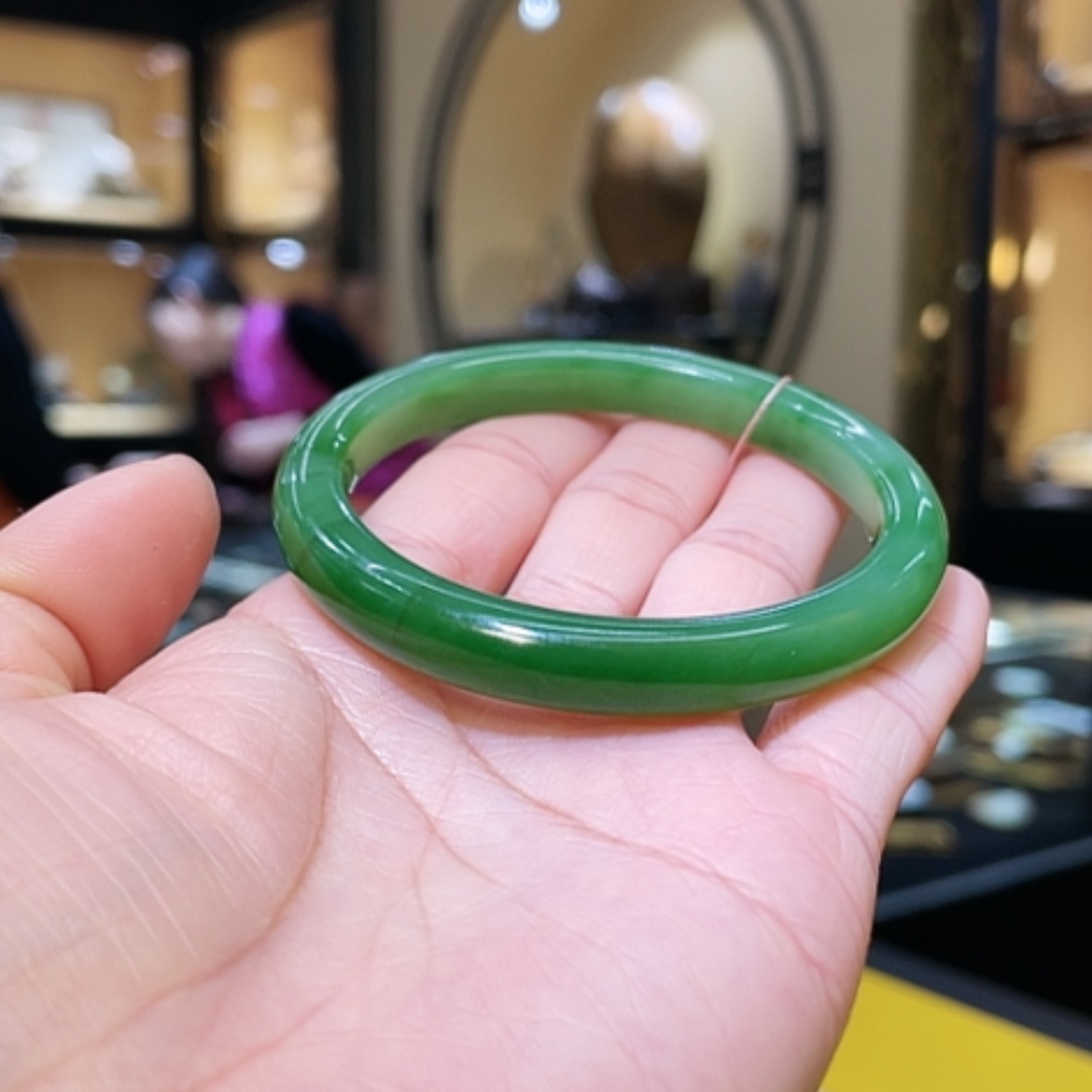 【闪购商品】和田玉手镯未镶嵌54.5#29.6g