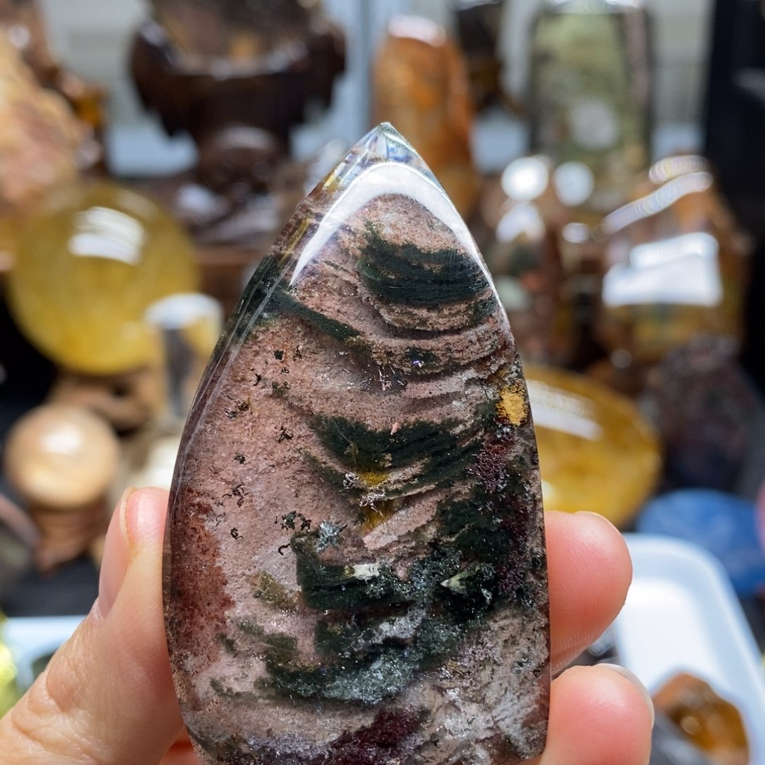 水晶原石手把摆件未镶嵌