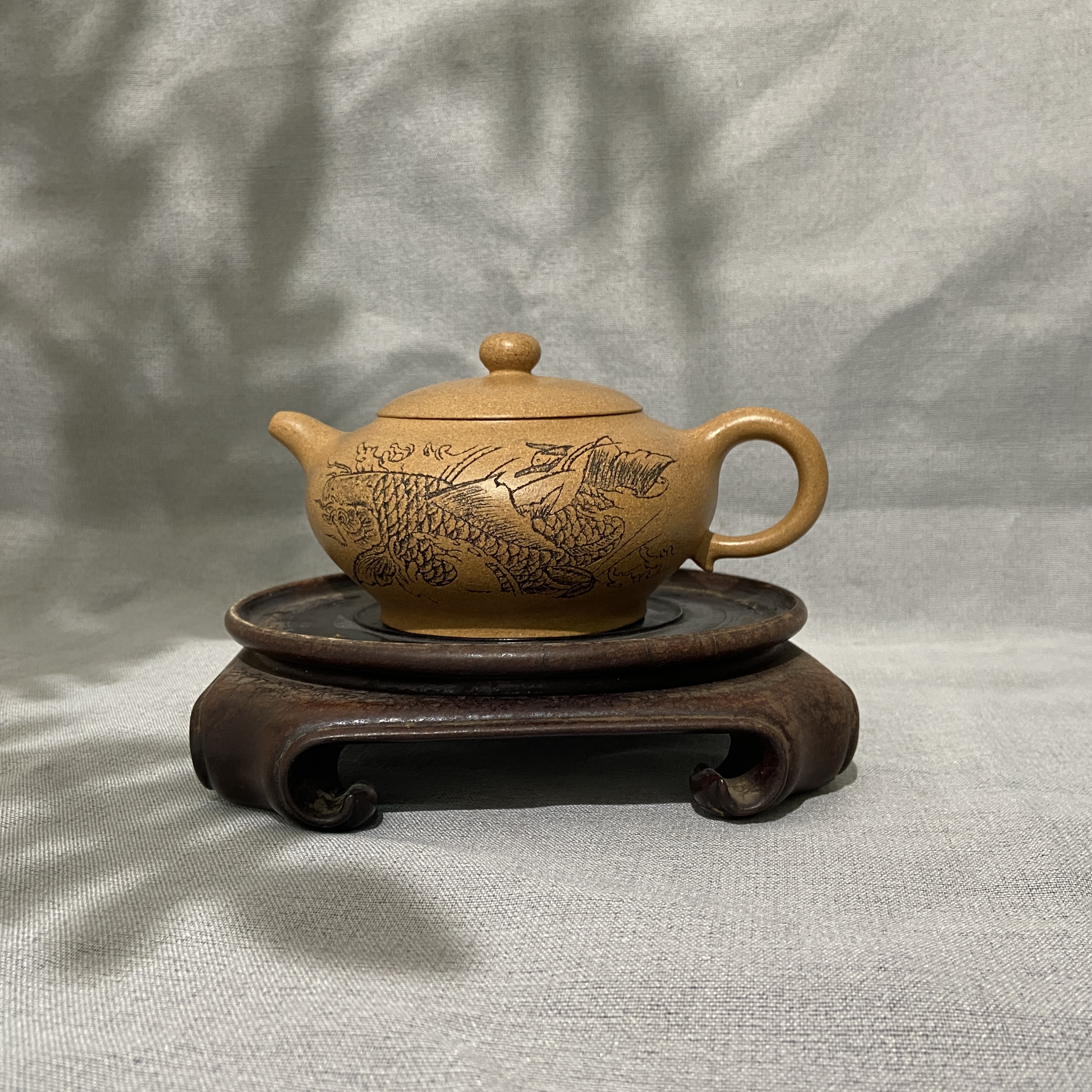 宜兴手工紫砂陶 茶壶GS3475-3