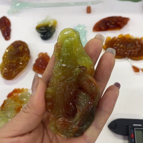 【闪购商品】岫玉颈饰未镶嵌陪****长