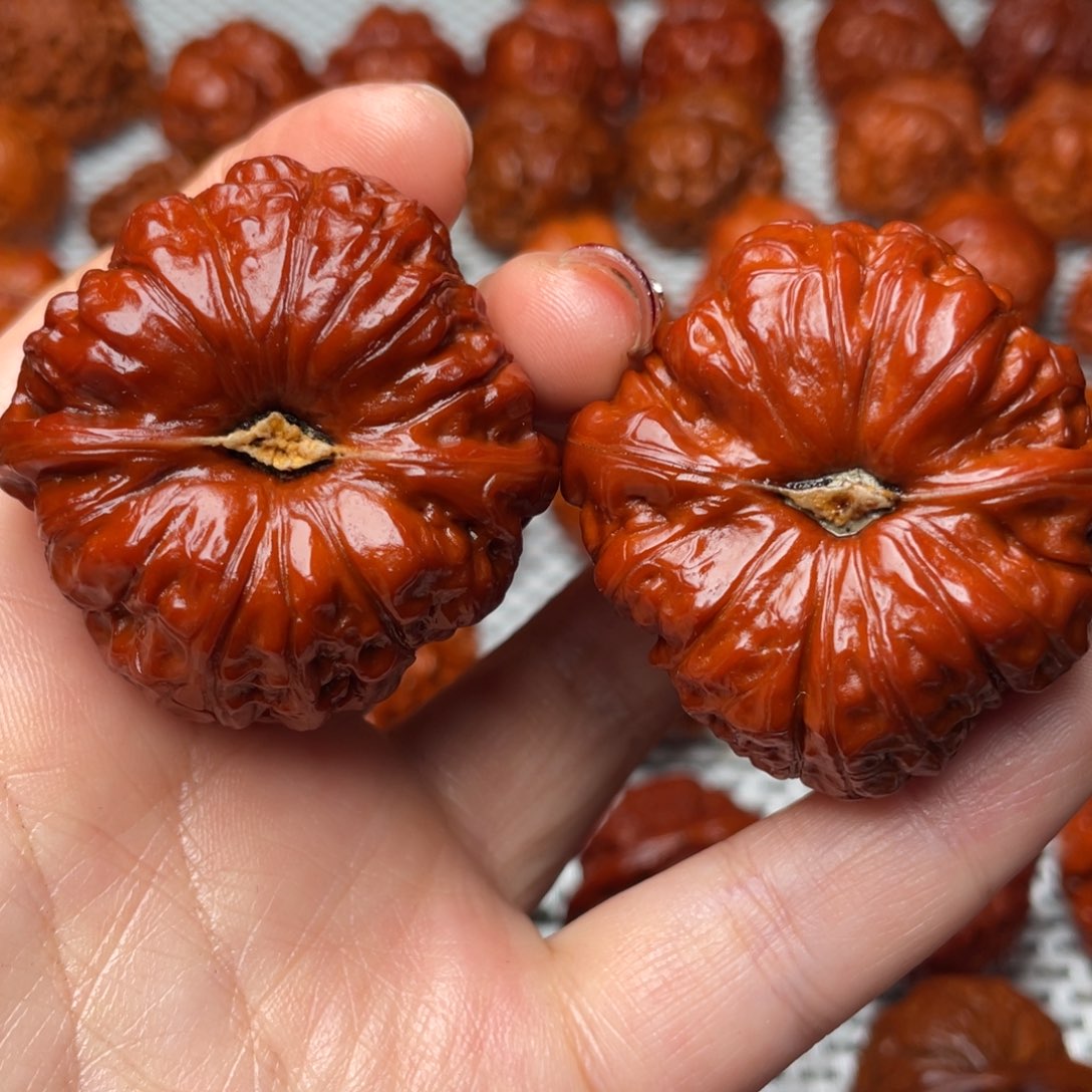 桃核吊坠文玩核桃 手把件 南瓜墩 44