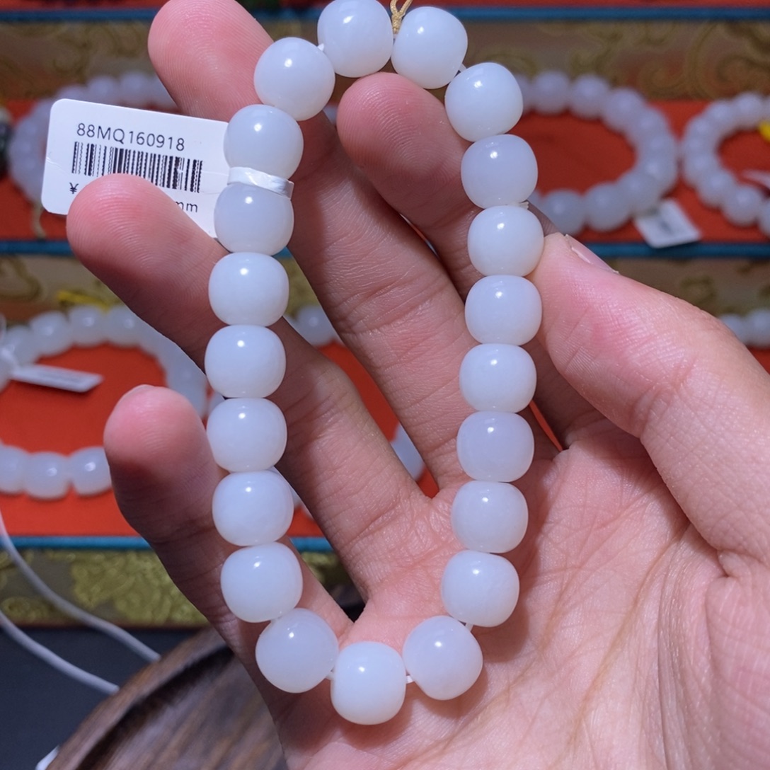 和田玉未镶嵌手链10mm老型