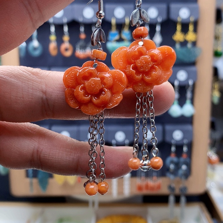 未镶嵌翡翠耳饰耳饰