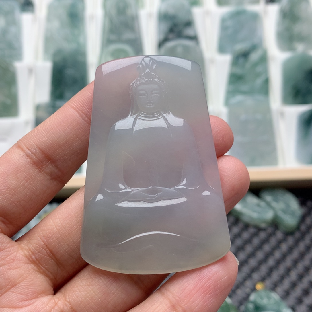 翡翠未镶嵌吊坠(不含链)烈****6观音