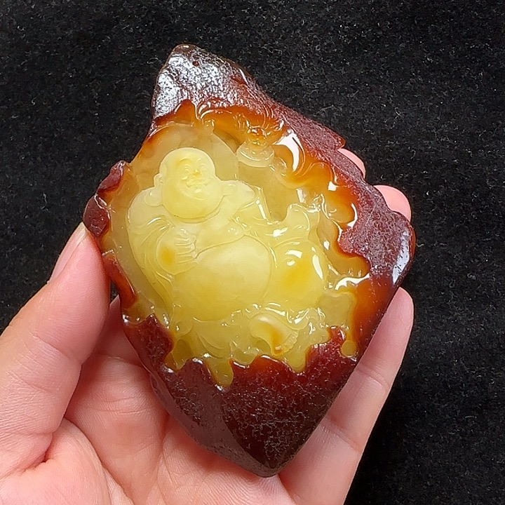 未镶嵌蓝珀珠宝奇石