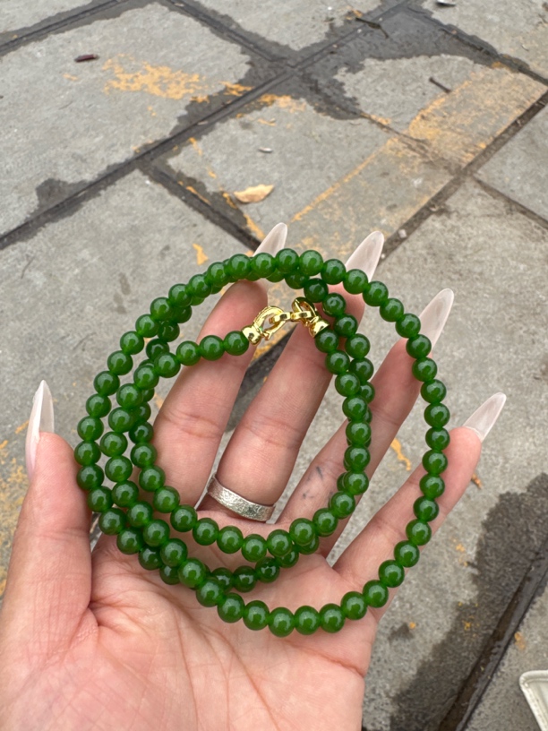 高端精品冰阳绿挂链 卡6 108粒