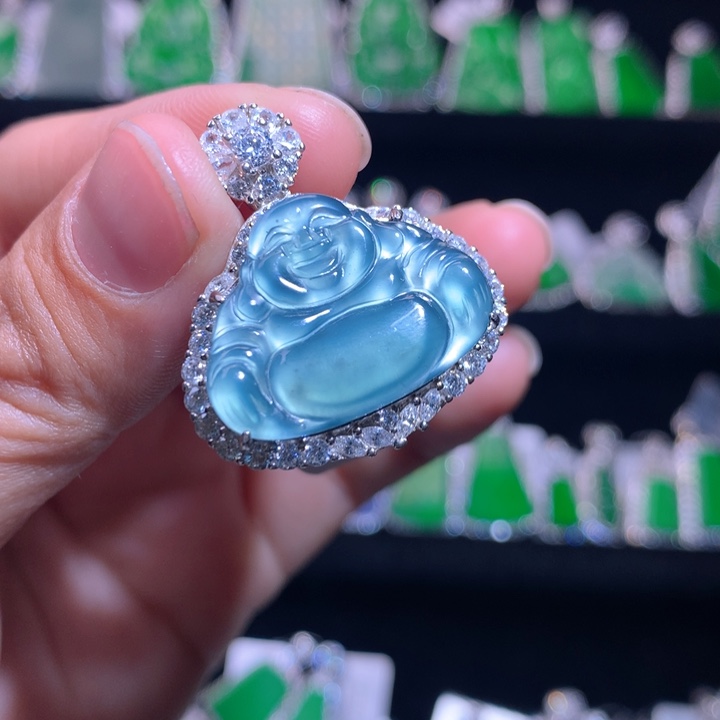 【闪购商品】颈饰银S925镶嵌翡翠天然翡翠