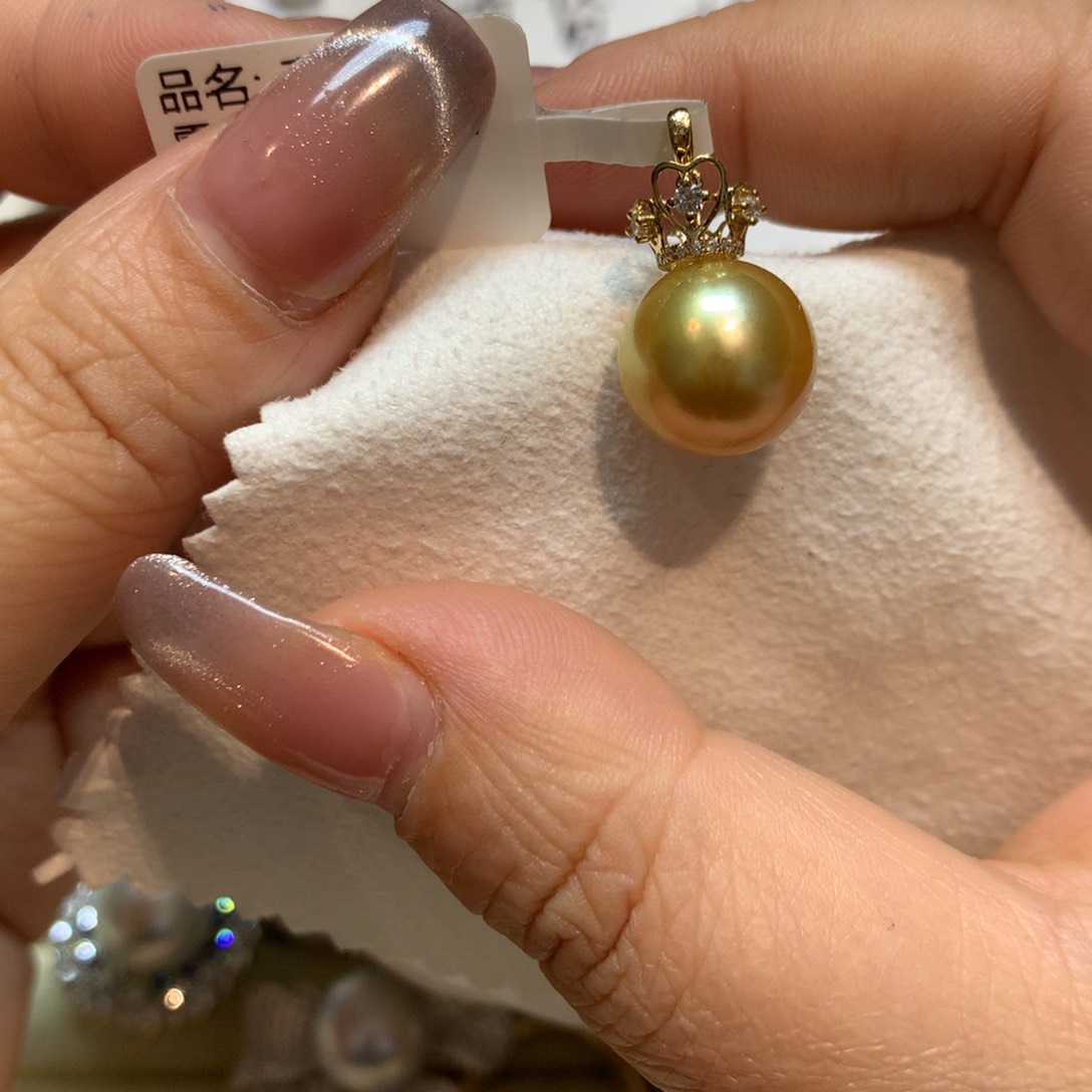 海水珍珠颈饰14K金镶嵌