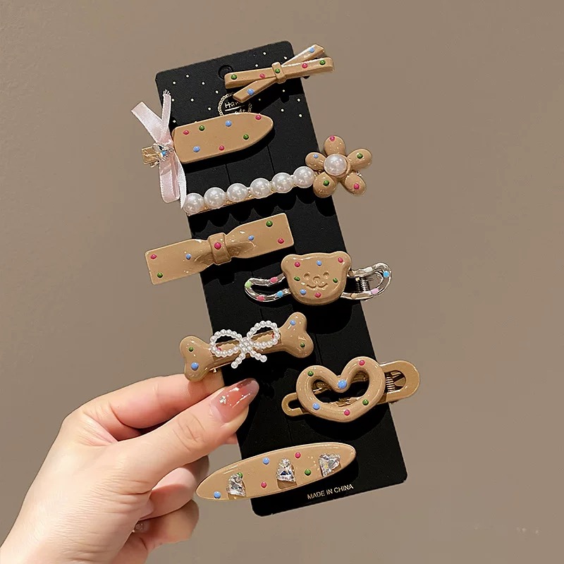 少女感侧边夹刘海碎发夹多巴胺头饰发卡一字夹甜美可爱发饰2574