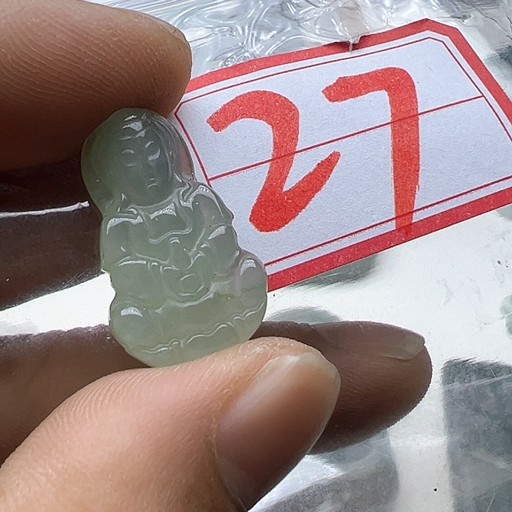 翡翠颈饰未镶嵌天然缅甸翡翠吊坠