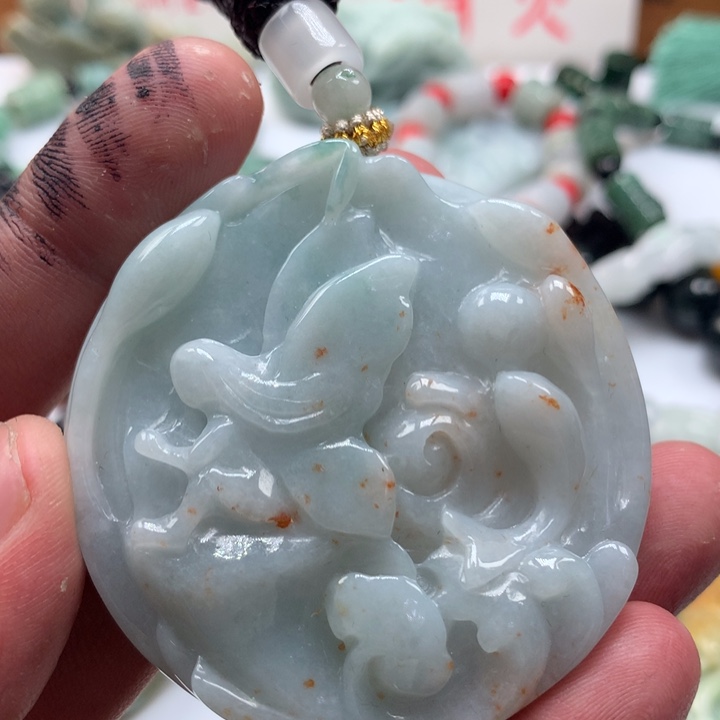 颈饰未镶嵌翡翠保真天然a货翡翠