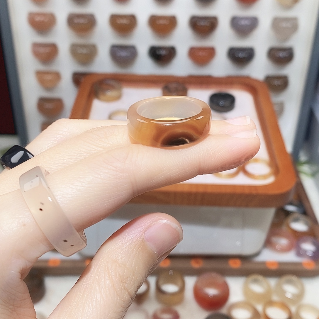 *****玛瑙/玉髓未镶嵌戒指港20