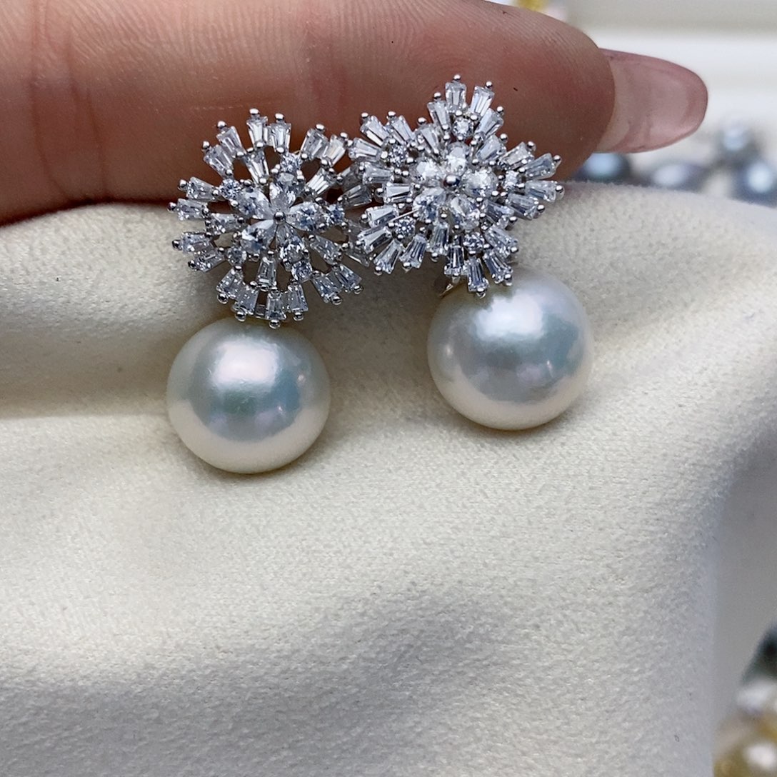 【闪购商品】淡水珍珠耳饰银S925镶嵌109