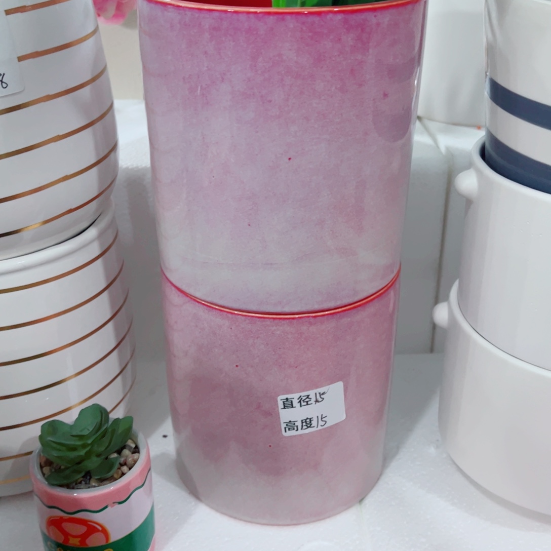 有孔，陶瓷花盆满10米包邮发货