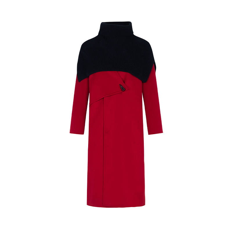 【直播专享】商场同款新品斗篷披肩双面呢大衣N2111B34644