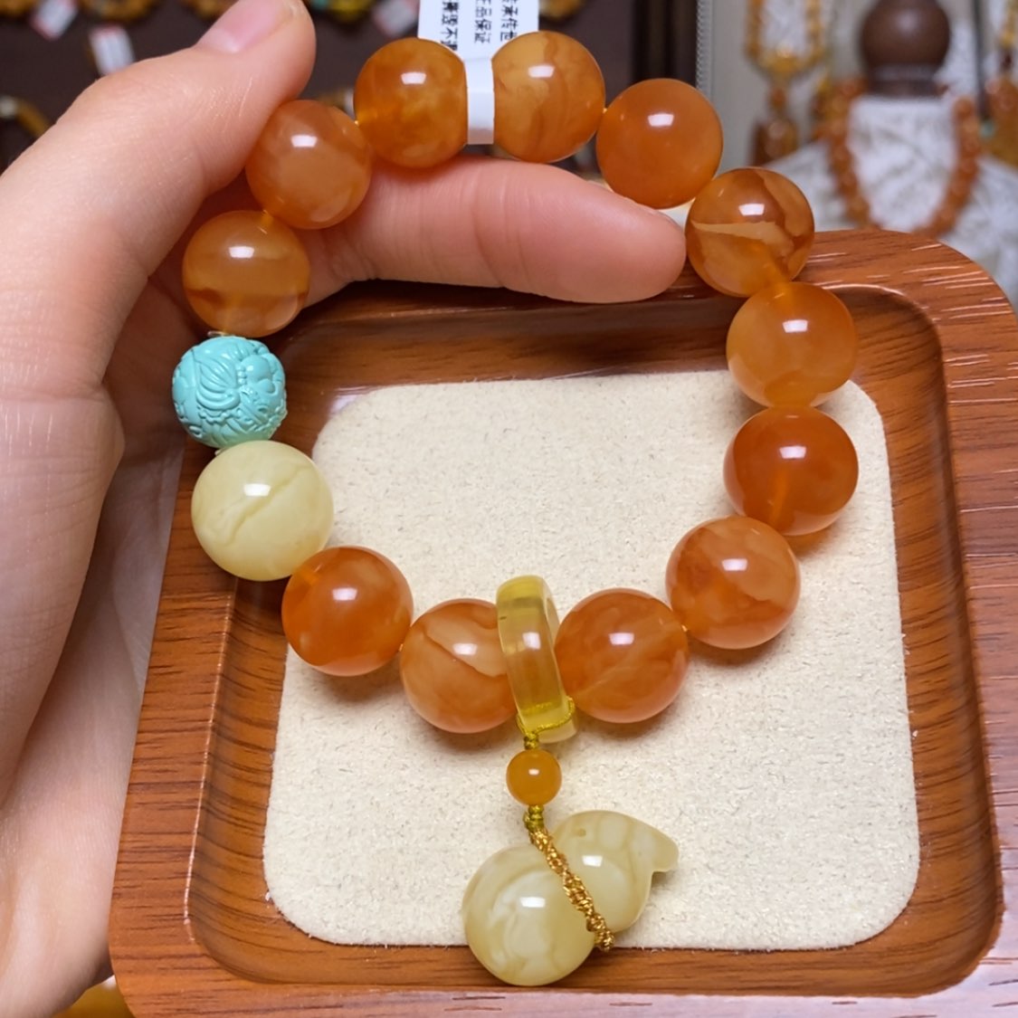 【闪购商品】手链蜜蜡未镶嵌手串