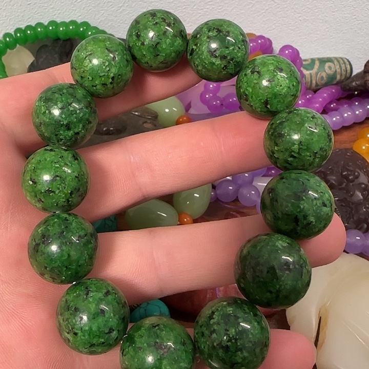 手把件物品尺寸手串绿色