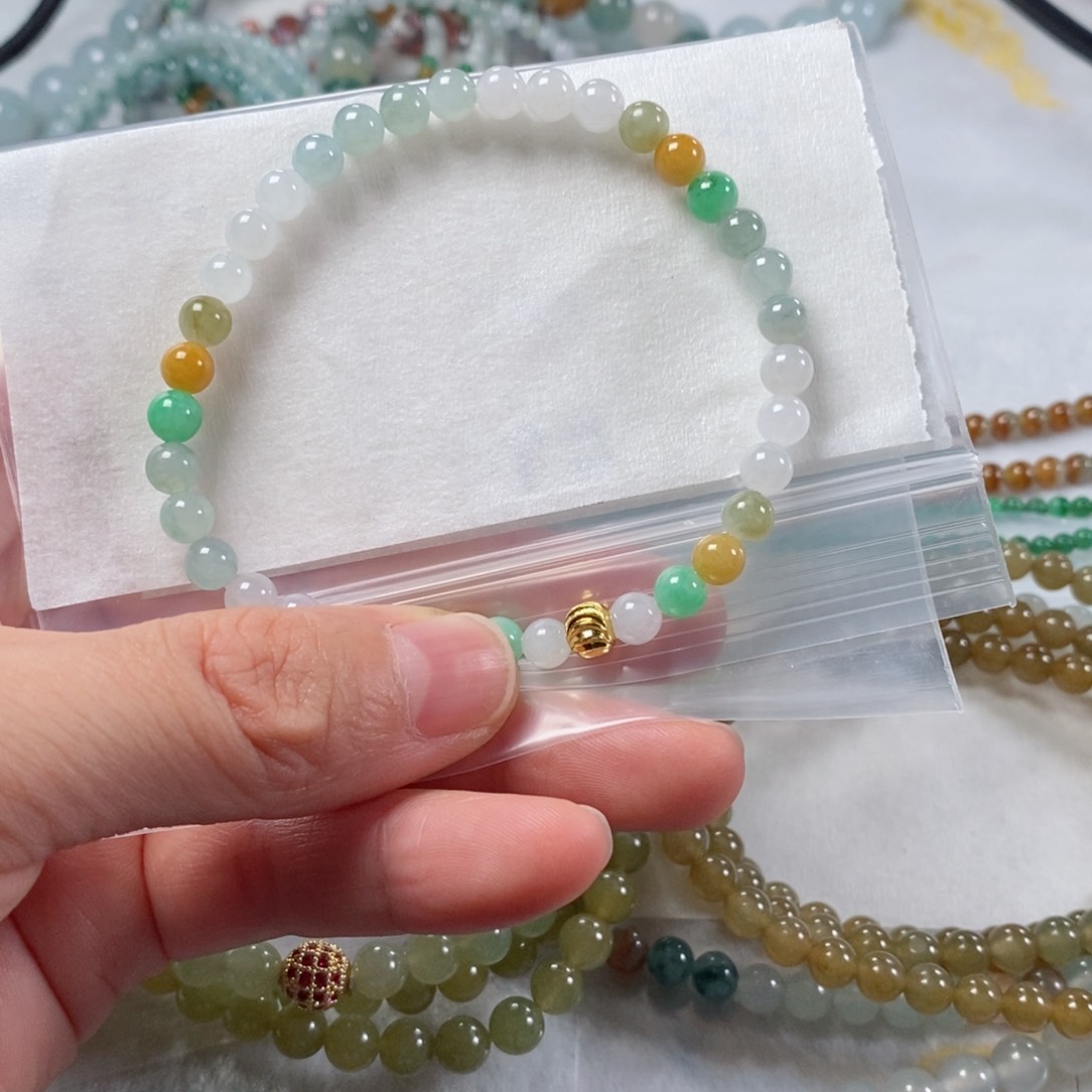 定制翡翠未镶嵌翡翠定制手链