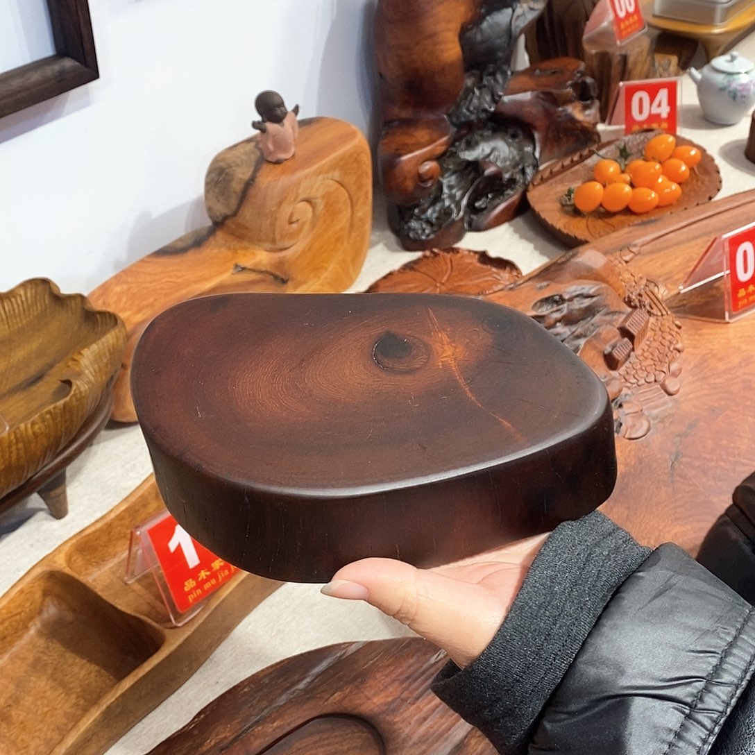 缅甸花梨木随形底座