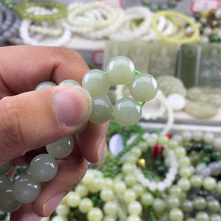 平***乐手链未镶嵌和田玉