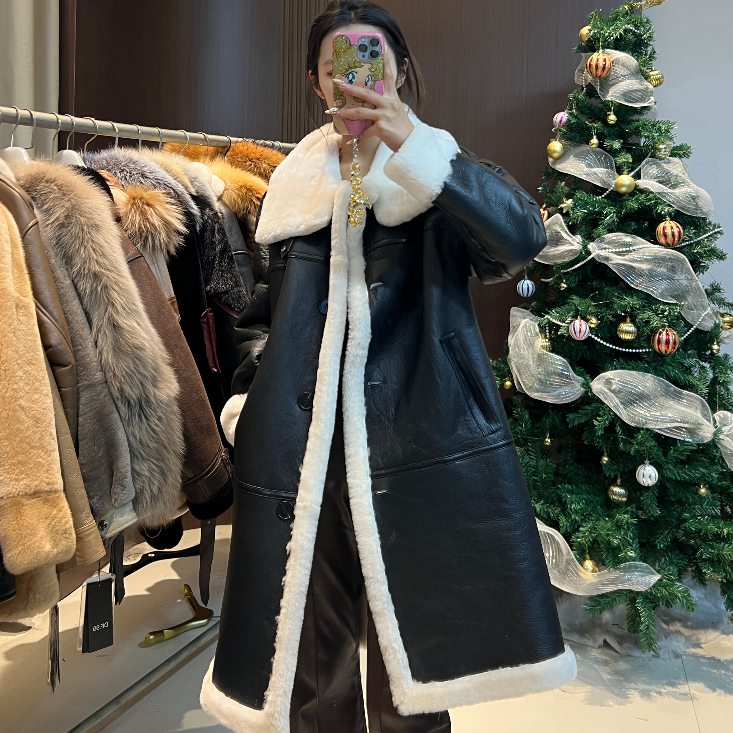 实体清货！皮毛一体外套77906FE