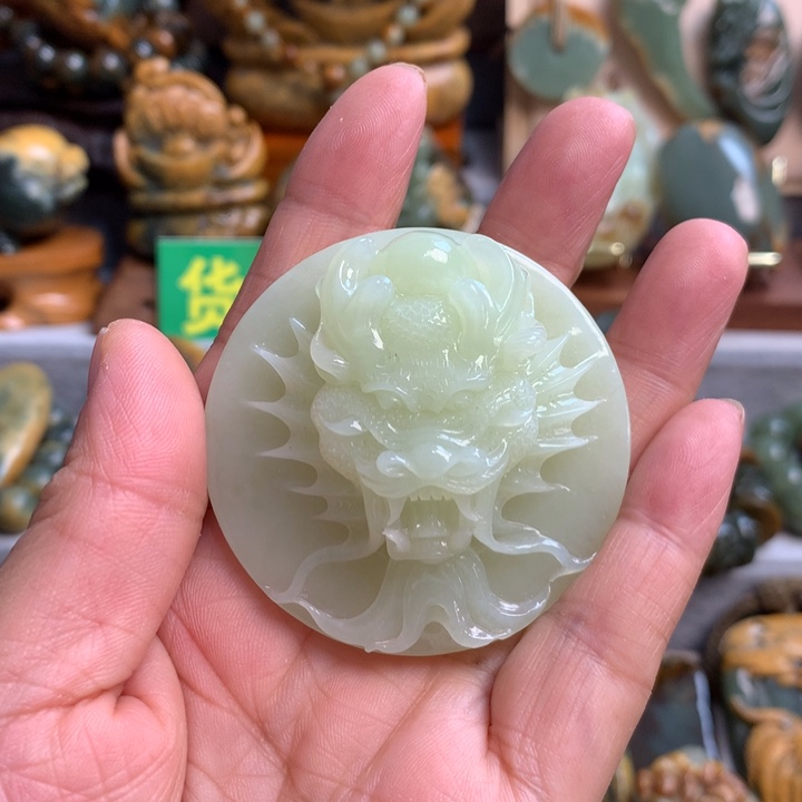 岫岩老玉（透闪石质玉）未镶嵌手把件