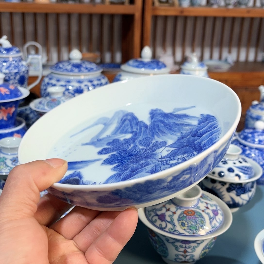 錡镇堂手工手绘壶承