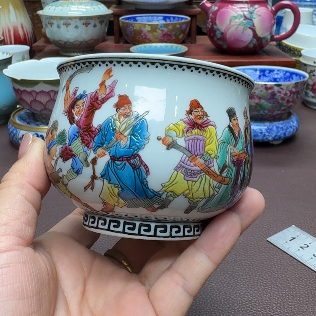 瓷片景德镇仿古手工制作精品展示