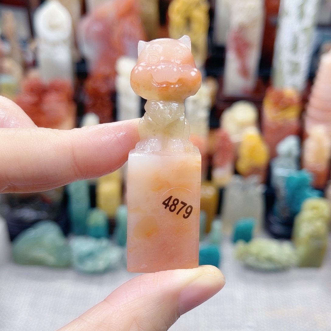 印石昌化石4879包邮包刻