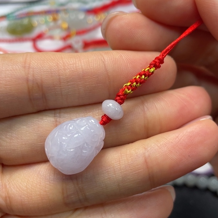 翡翠未镶嵌挂件手机挂