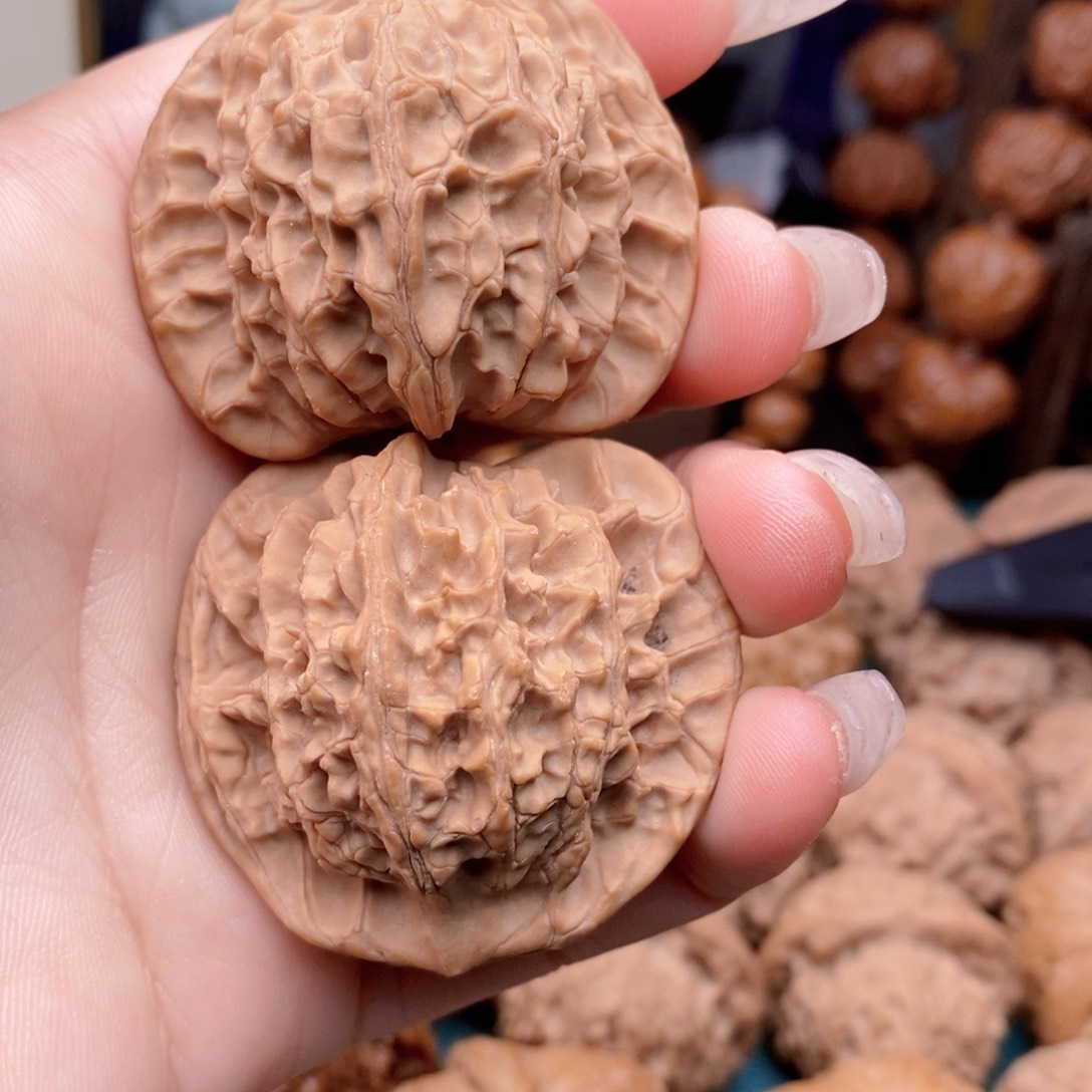 文玩核桃把件高桩平顶