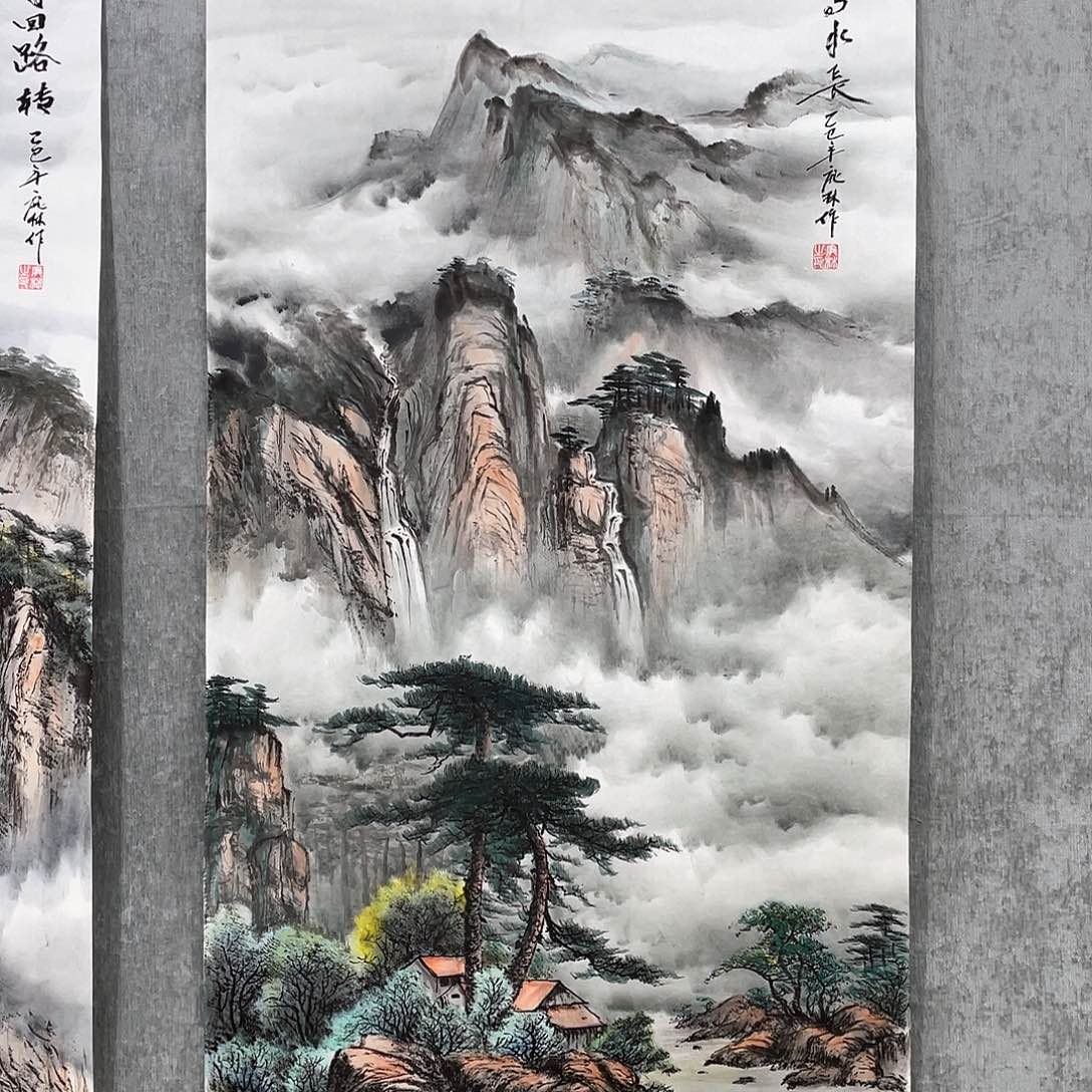 国画用****8绘画作品庞林画心