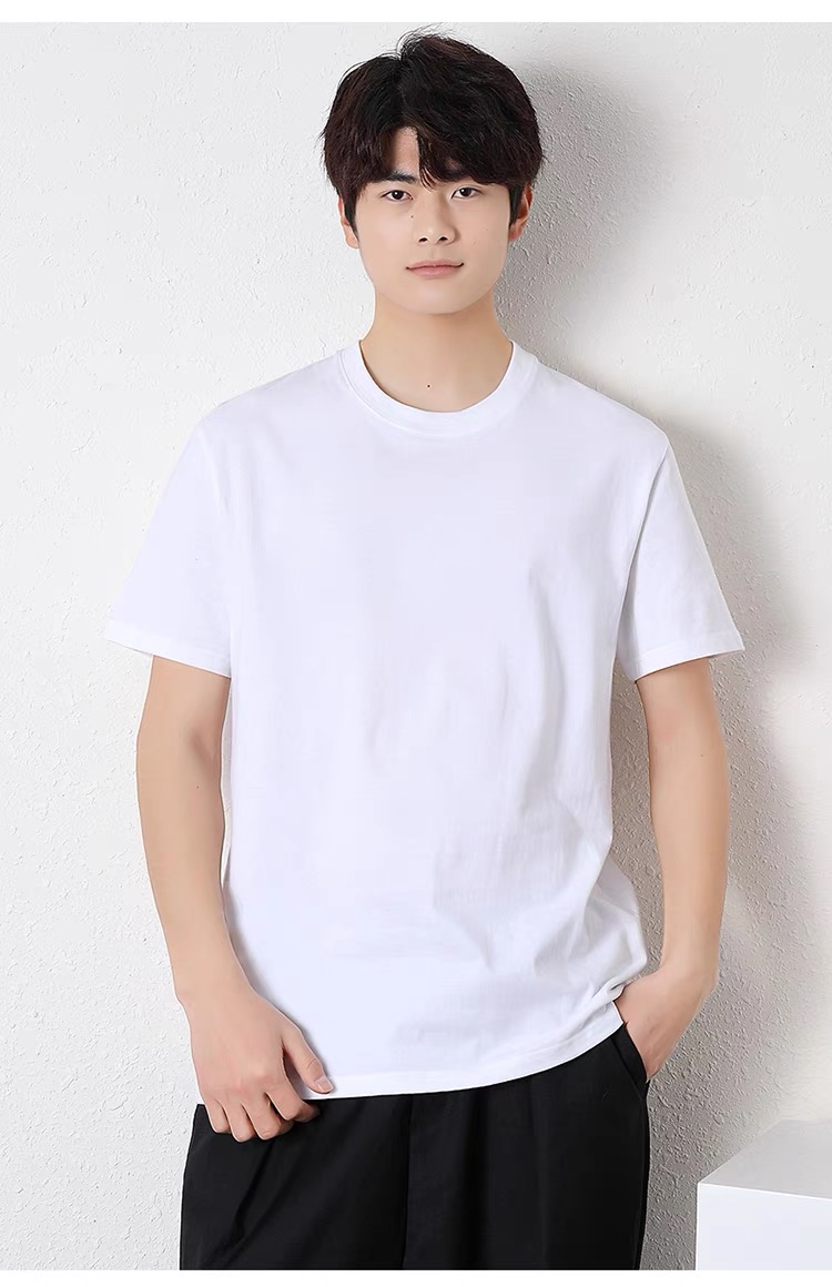 【200-400】撤柜尾单圆领t恤男