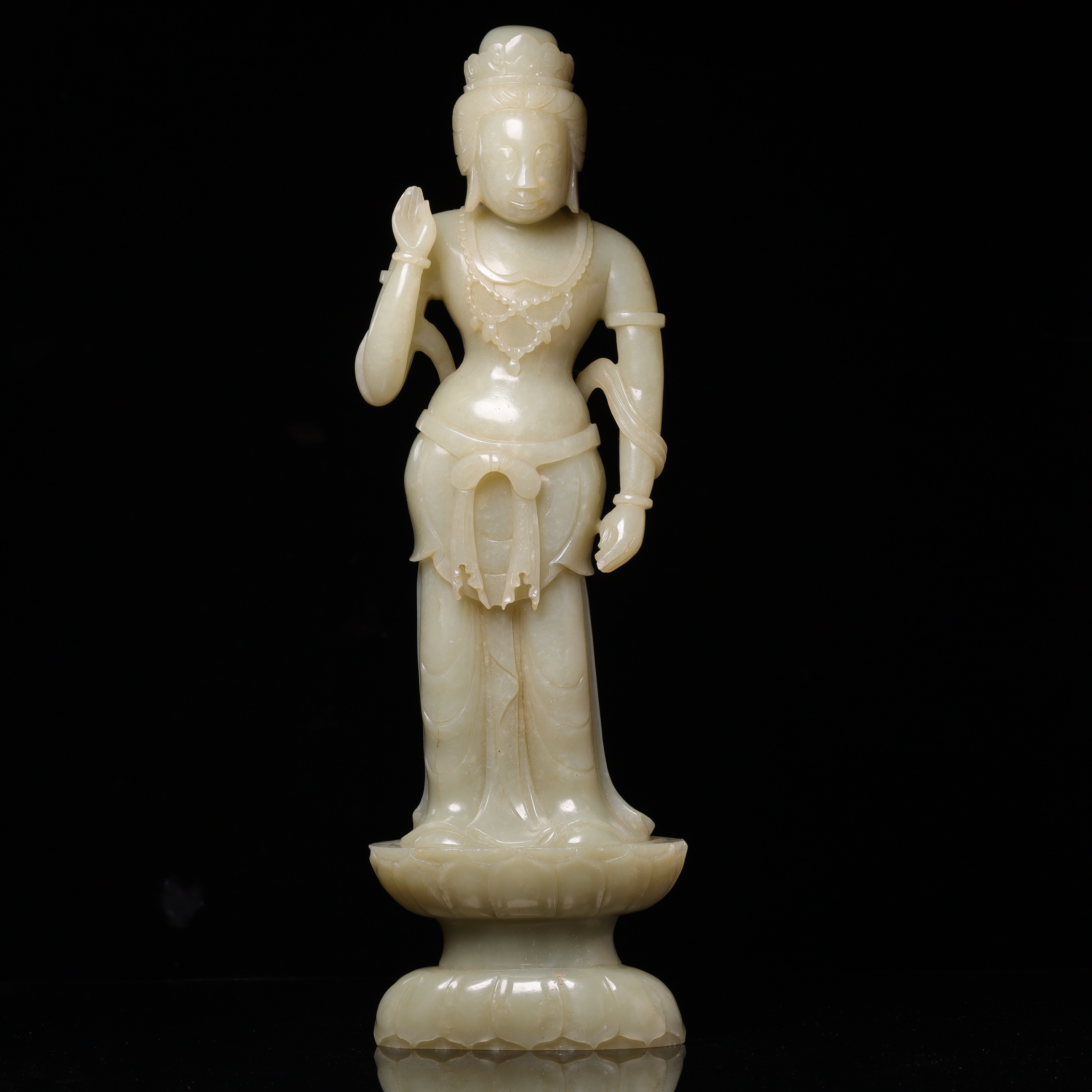 明代和田玉佛造像-CS