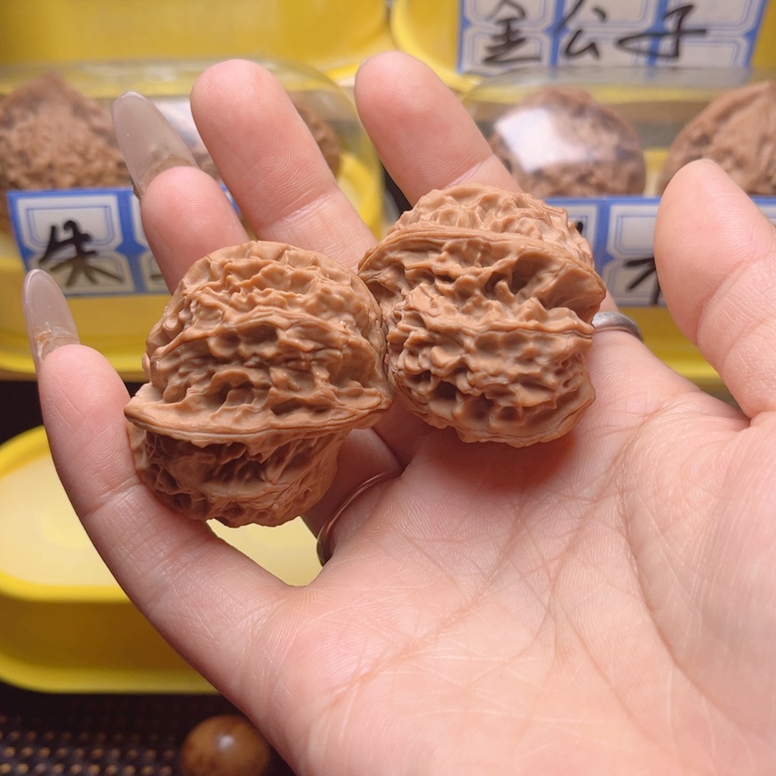 文玩核桃把件墨*小鸟