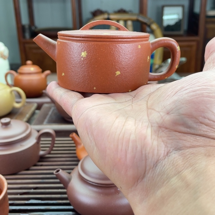 茶壶紫砂微瑕全手工汉瓦壶