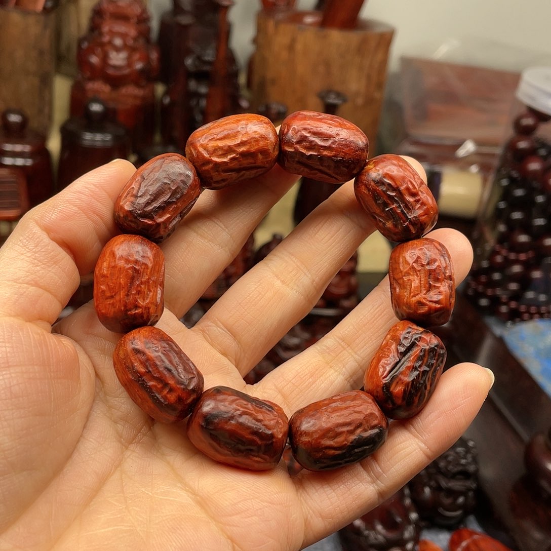檀香紫檀（小叶紫檀）红枣珠