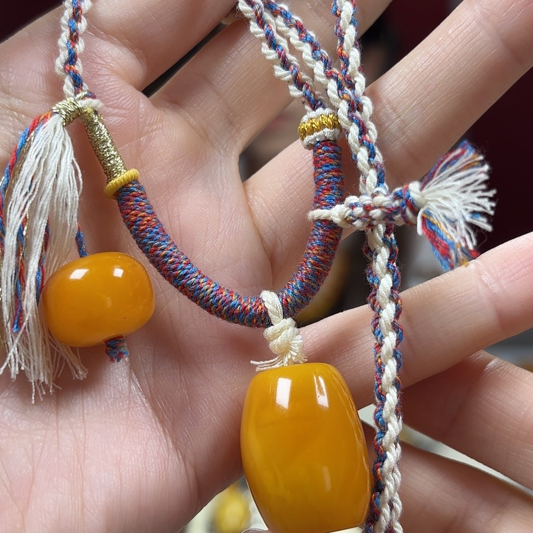 琥珀项链未镶嵌项链