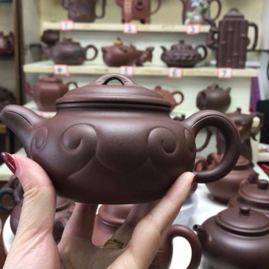 紫砂茶壶大仿古如意