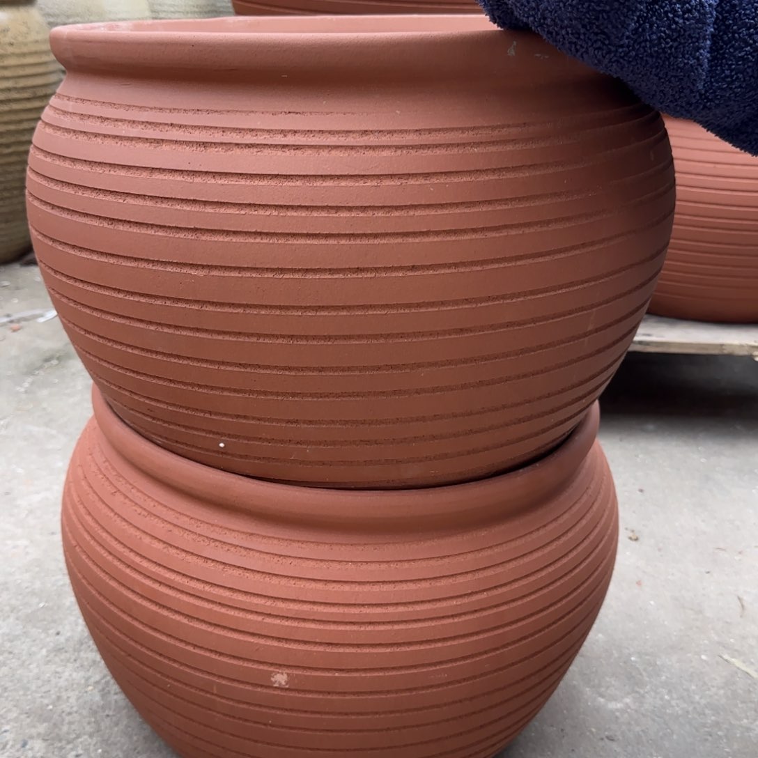 紫砂花盆口40高30宜兴紫砂瑕疵口失圆