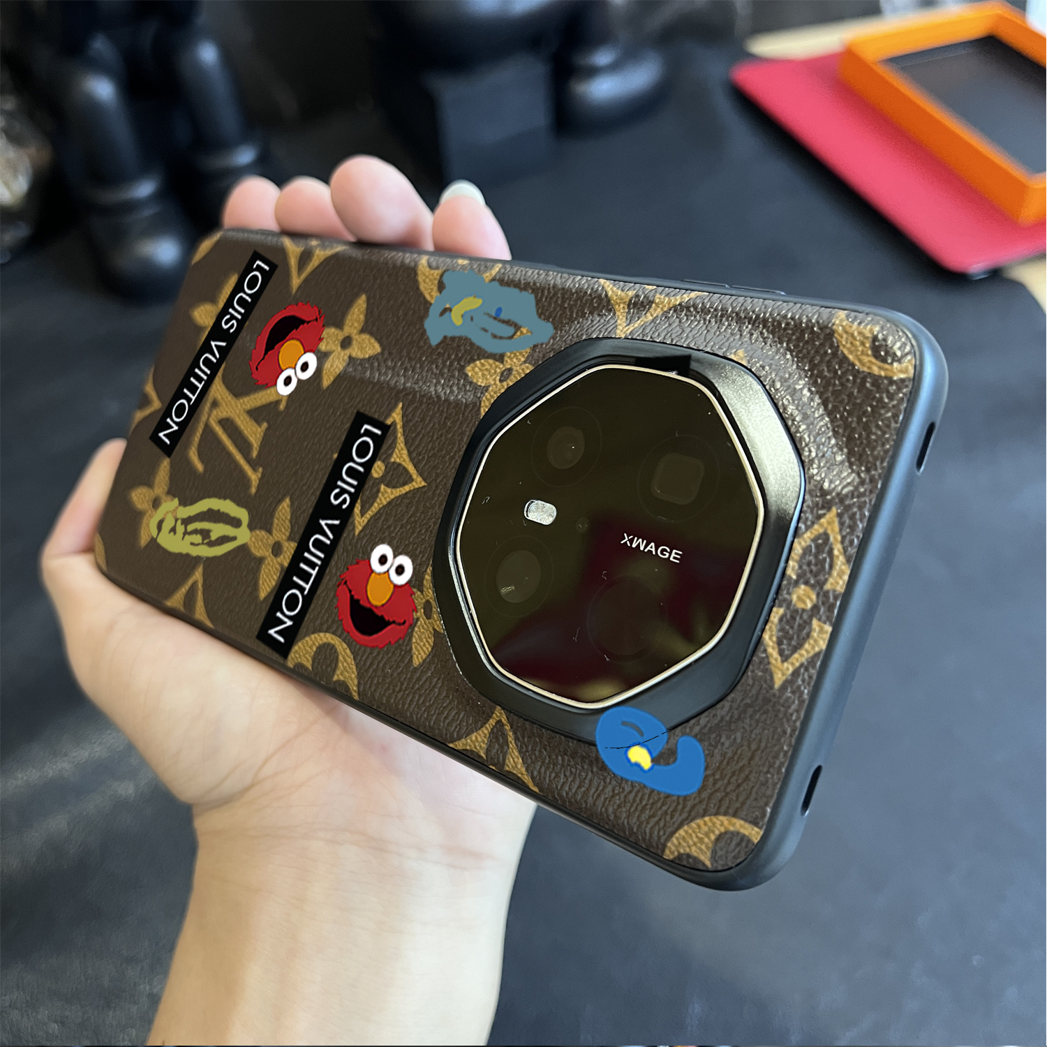 老花适用华为Mate70RS苹果17手机壳荣耀OPPOVIVO小米三星芝麻街