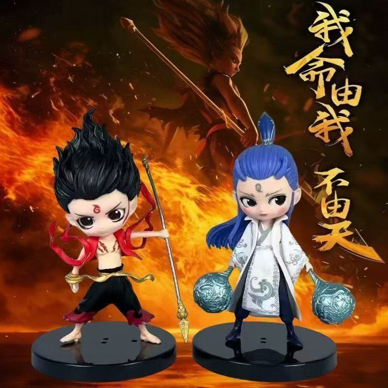 哪吒之魔童降世哪吒敖丙李靖殷夫人太乙真人结界兽手办模型车摆件