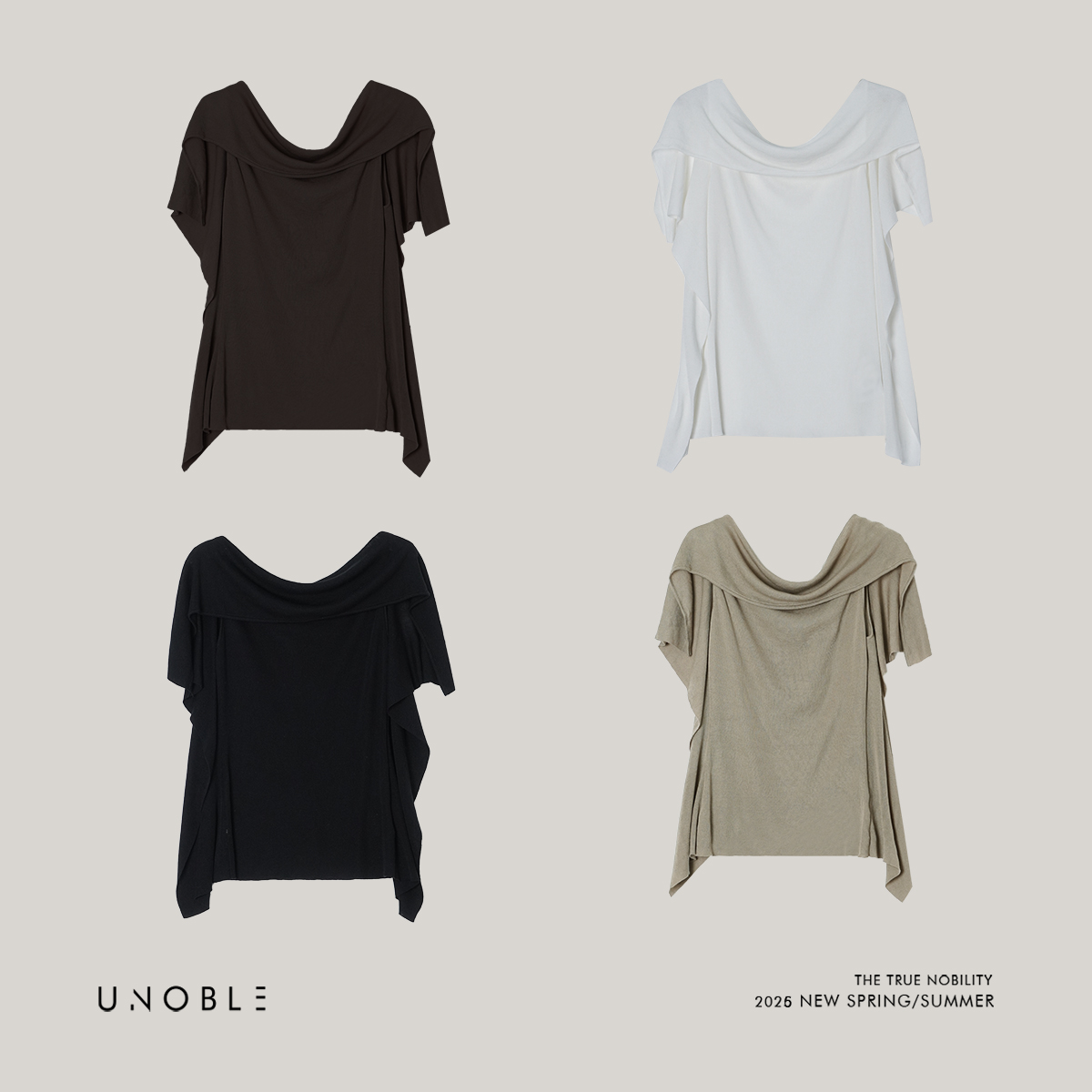 UNOBLE 2026 S/S 【追光者】莱赛尔天丝简约气质显瘦上衣 夏季新款