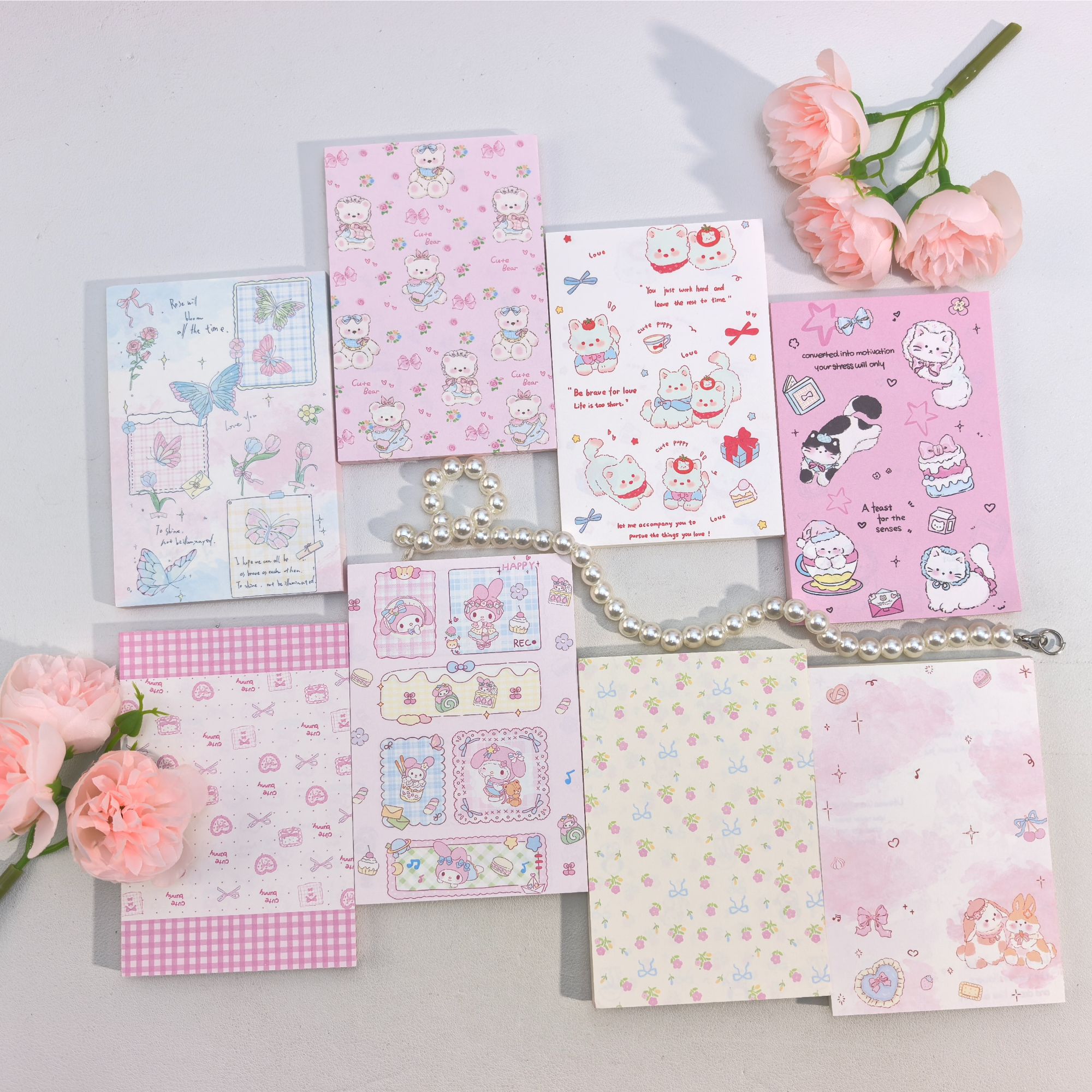 【小美满】原创双面异面便签本书写纸高颜值手账装饰本无粘性可撕