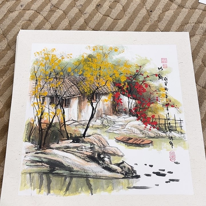 国画心****芳花鸟的故事在我50.50