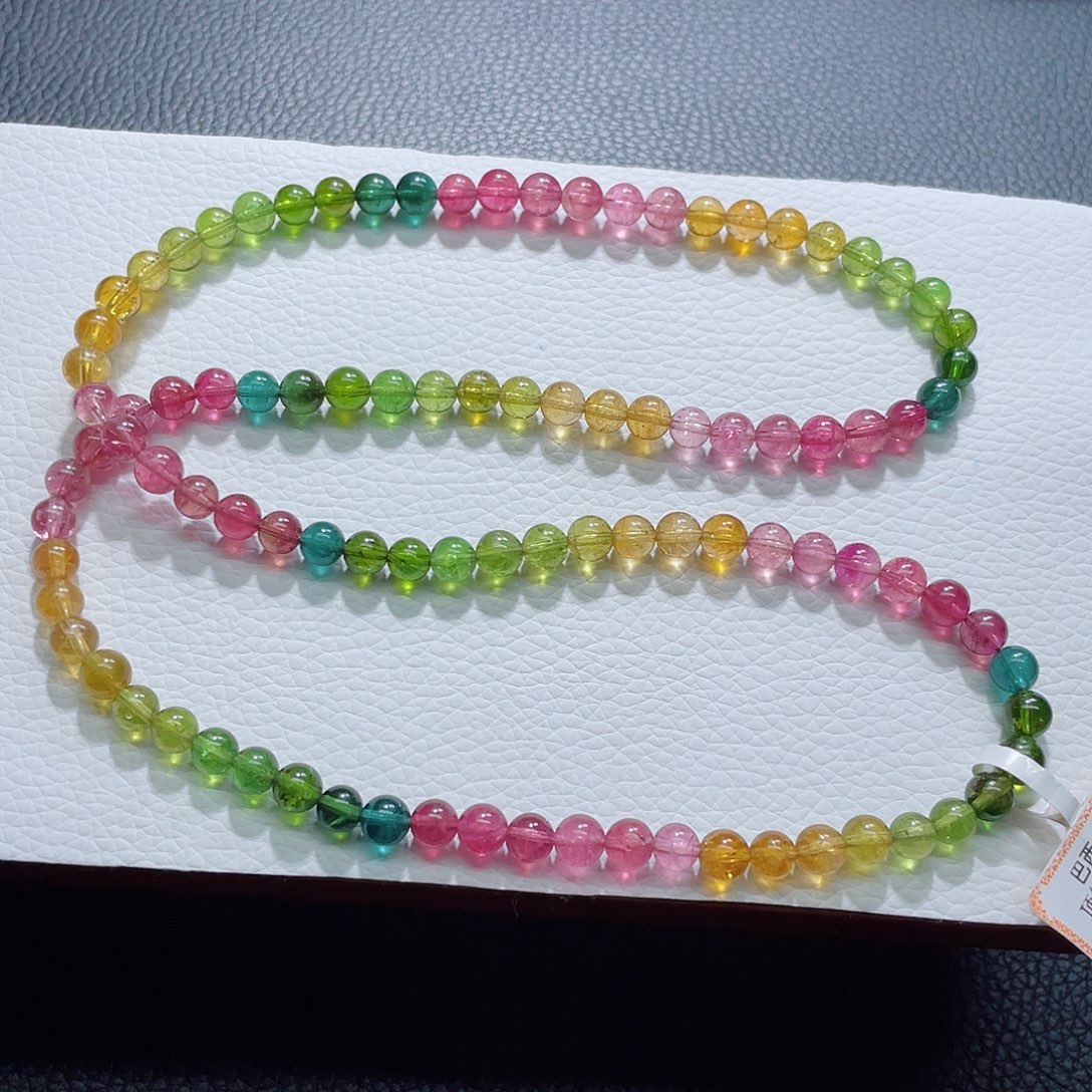 未镶嵌手链碧玺5.8mm左右