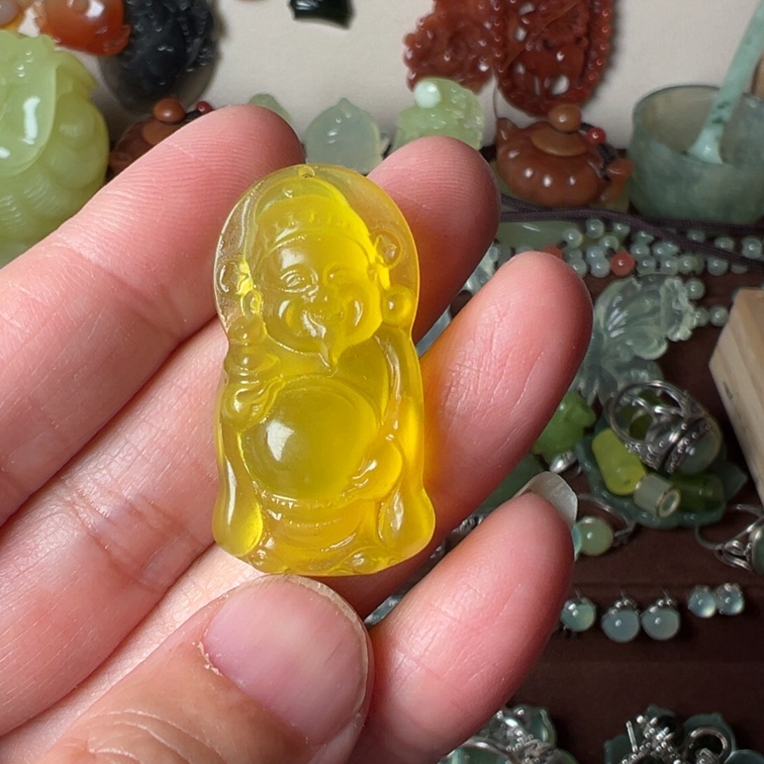 蛇纹石玉吊坠(赠链)未镶嵌