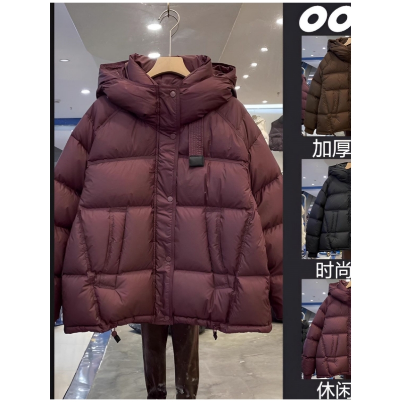 特大码300斤加厚秋冬新款韩版棉服保暖宽松显瘦连帽休闲百搭棉衣